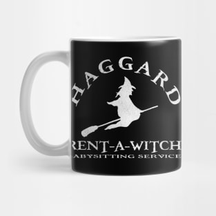 Haggard Witch Babysitting Distressed Mug